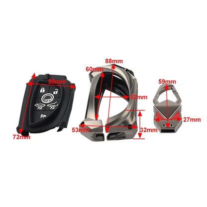 Remote Key Fob Shell Case Cover for Chevrolet Corvette (2020-2023)
