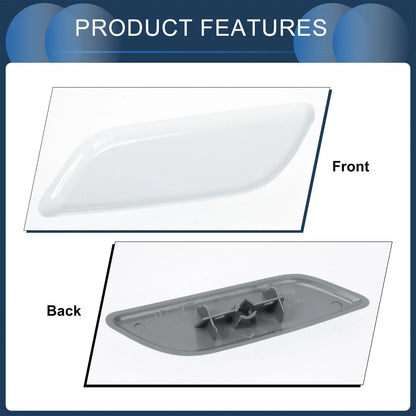 Front Left Washer Nozzle Cover for Honda Accord VIII 2011-2013 - White 1 x