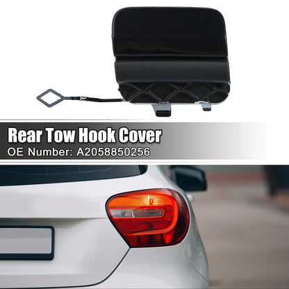 Rear Bumper Tow Hook Eye Hole Cover for Mercedes-Benz W205 Sedan (2015-2020)