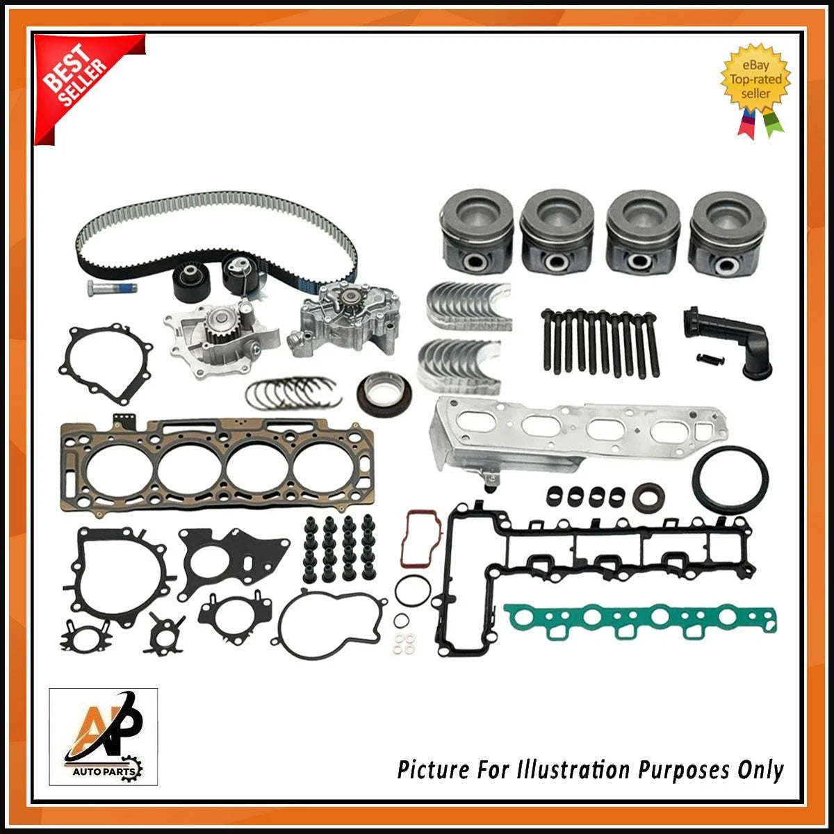 Complete Engine Rebuild Kit Replacement for Citroën Peugeot Ford 2.0 HDi (2014–2019)