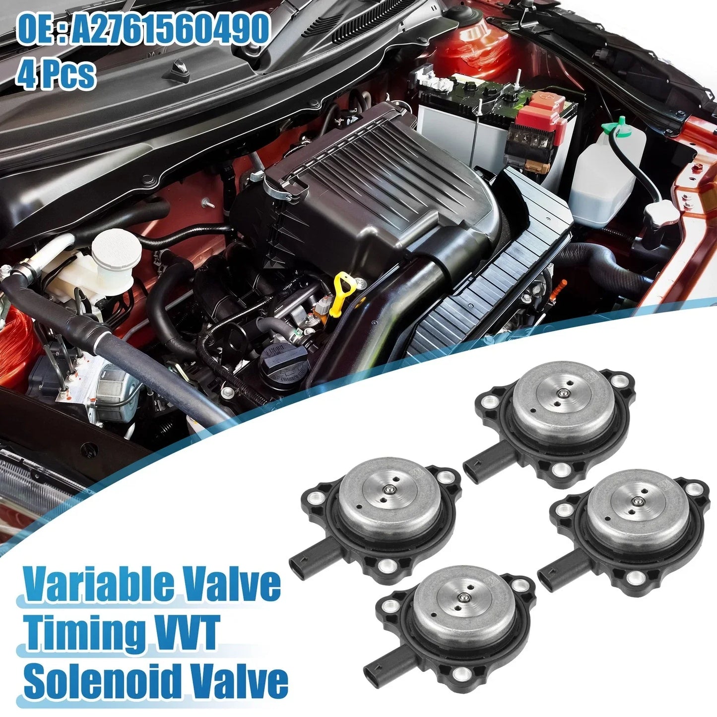 4 x VVT Solenoid Valves for Mercedes-Benz C300 GLC300 (2013-2022)