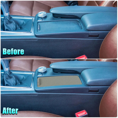 Car Center Console Roller Blind Cover Gray for Mercedes Benz C-Class (2007-2014)