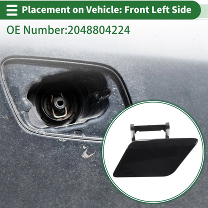 Front Left Bumper Headlight Washer Nozzle Cover for Mercedes-Benz C350 (2008-2015)