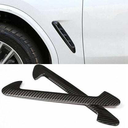 Carbon Fiber Side Air Fender Vent Trim for BMW X3 X4 (2018-2023)