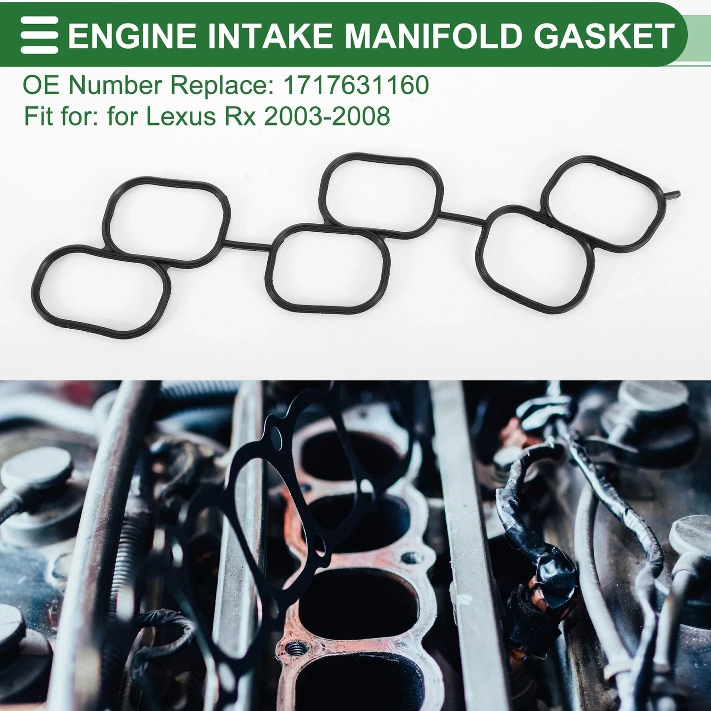 Upper Engine Intake Manifold Gasket for Lexus RX (2003-2008)