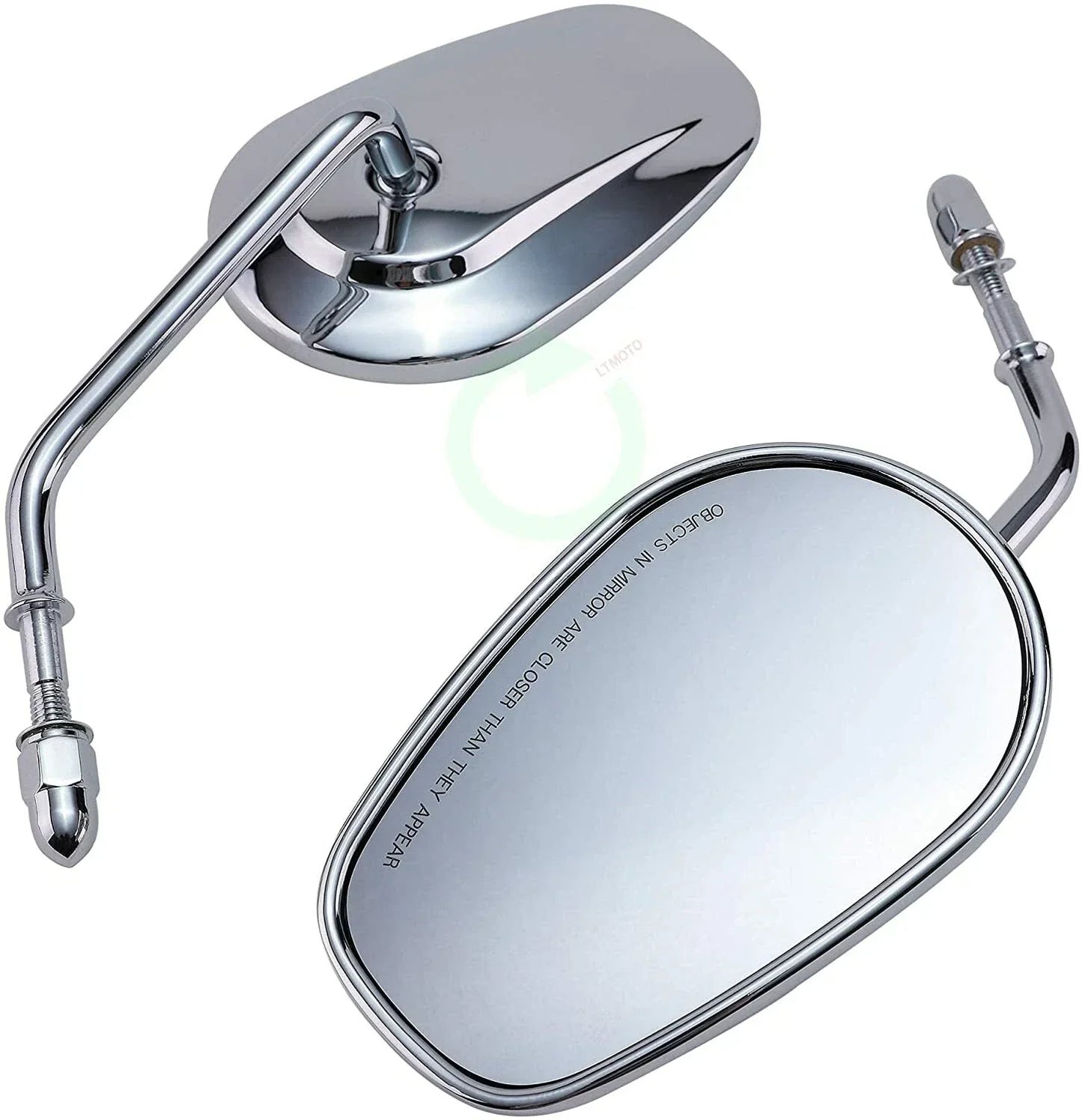 Chrome Motorcycle Rear View Mirrors for Harley Davidson Softail (2000-2017)