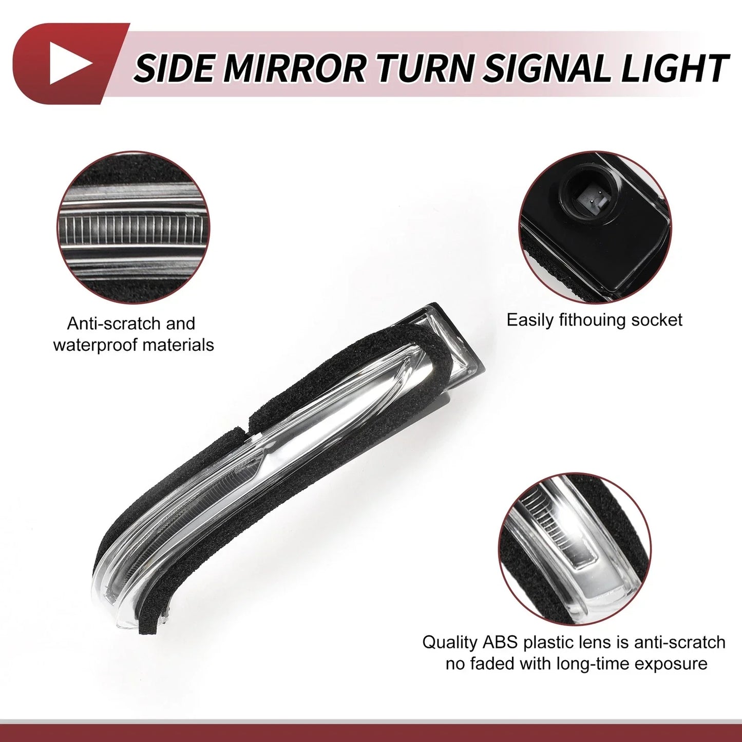 Car Mirror Turn Signal Light for Hyundai I10 Right LED (2014-2017)