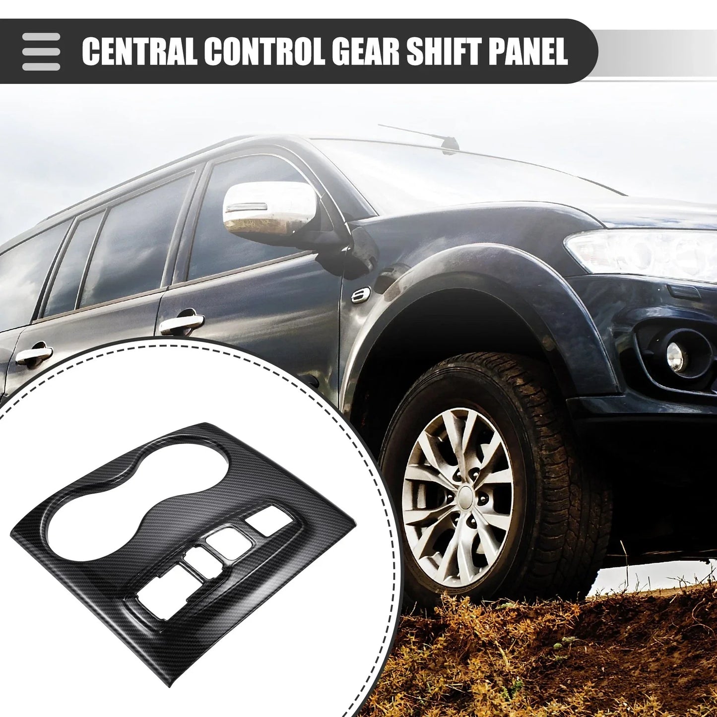 Central Control Gear Shift Panel Cup Holder Cover for Honda Ridgeline (2020-2023)