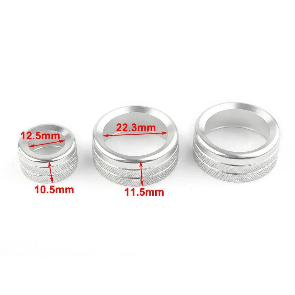 Air Condition Knob Switch Trim Cover Ring for BMW GT X1 X3 X4 X5 X6 (13-18)