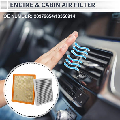 Cabin Air Filter Combo for Chevrolet Impala 2.5L (2014-2019)