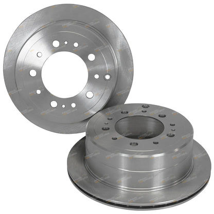 Rear Brake Disc Rotors + Pads for Landcruiser HDJ100 UZJ100 (1998–2007)