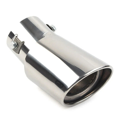 Stainless Steel Exhaust Pipe Tail Muffler Tip for Car Accessories (Curved)