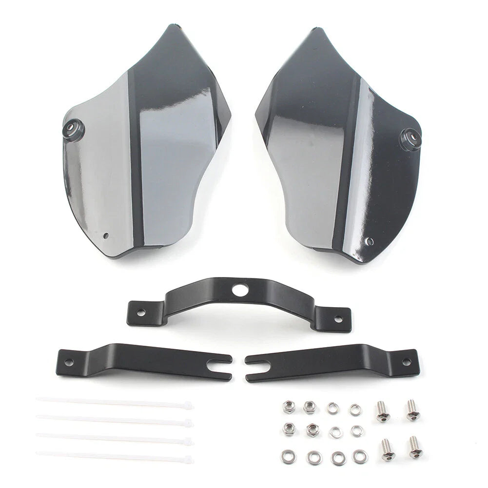 Tan ABS Plastic Saddle Shields for Harley Softail Fatboy (2000-2017)