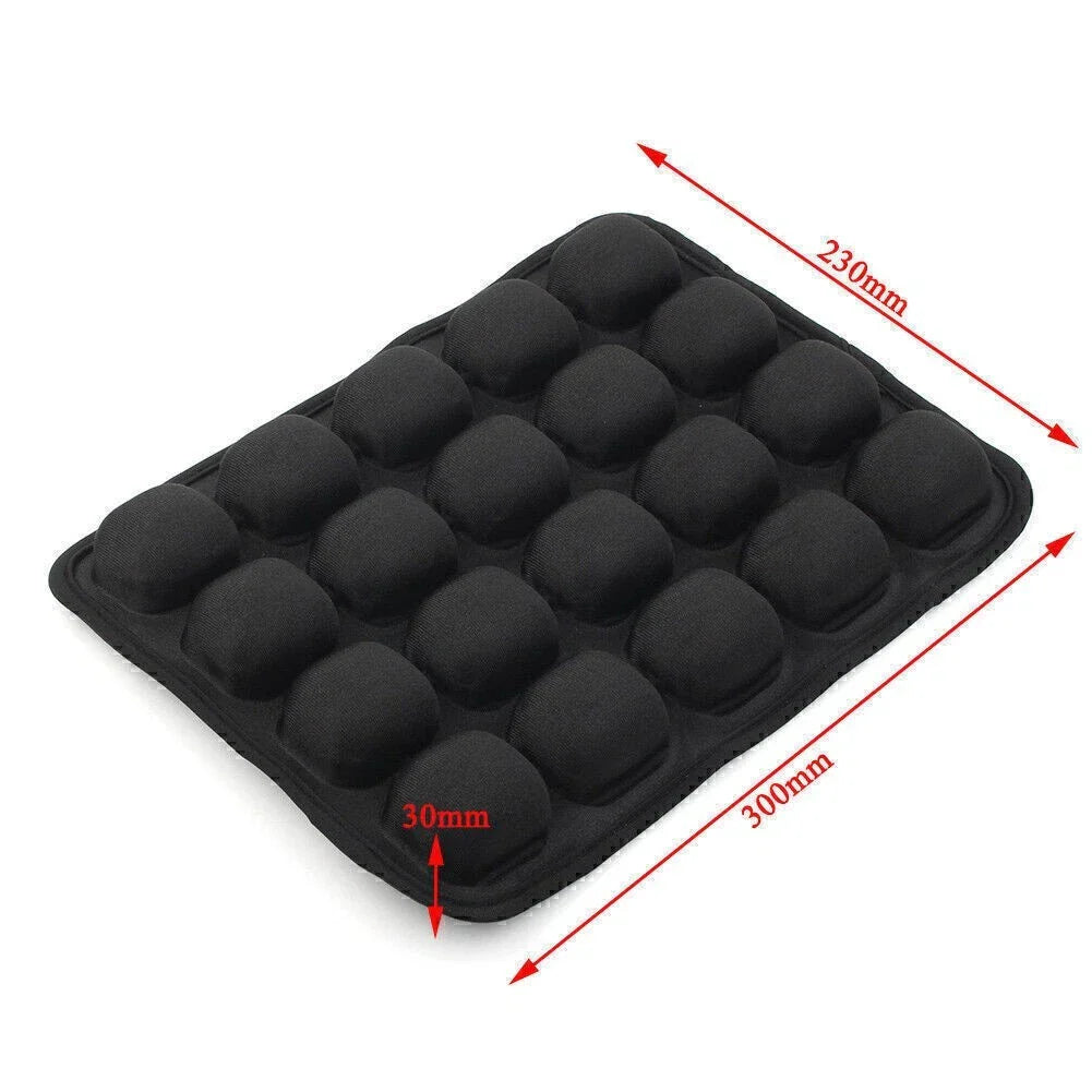 Rear Passenger Air Seat Cushion Pad 9.1''x11.8'' for Motorcycle