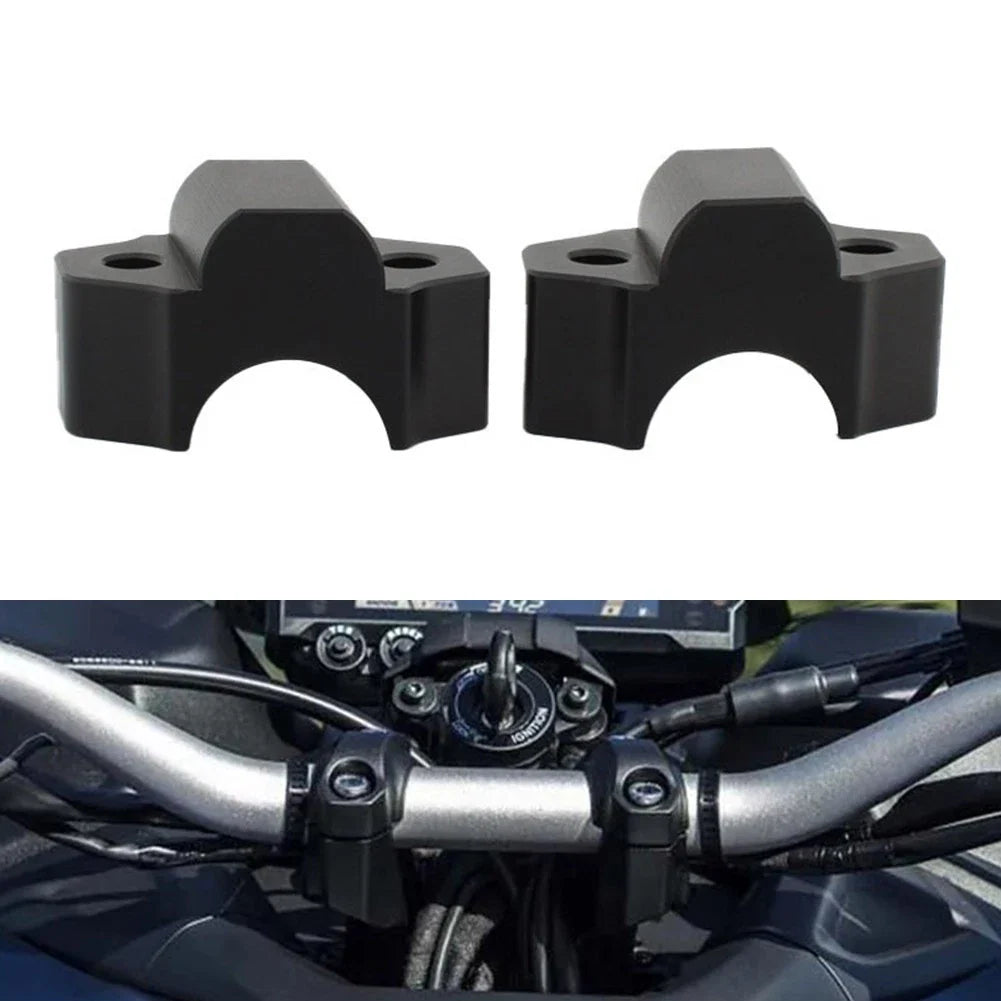 Black Handlebar Raiser Clamp for Yamaha XT1200Z XTZ1200 (2010-2024)