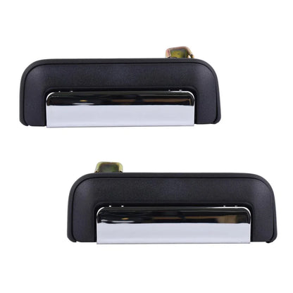 L+R Outer Door Handles Chrome Fits Mitsubishi Triton L200 UTE Truck 1996-05 DE