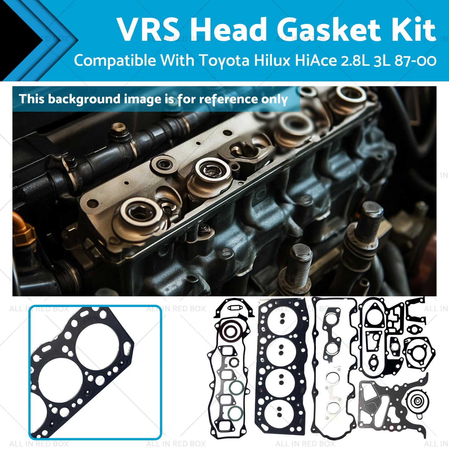 VRS Head Gasket Kit for Toyota Hilux 4Runner HiAce 2.8 3L Diesel (87-00)