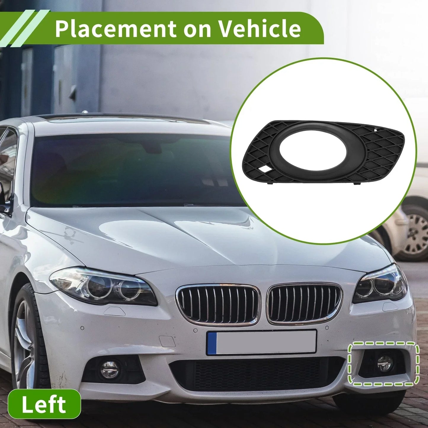 Front Left Fog Light Grill for Mercedes Benz W164 (2006-2008)