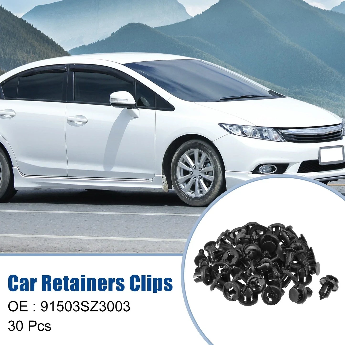 30 x Car Bumper Retainers Clips for Honda