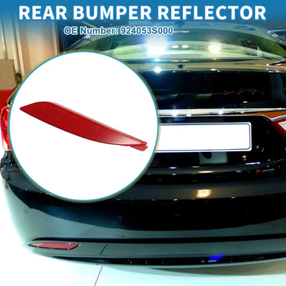 Rear Left Bumper Reflector for Hyundai Sonata (2011-2013) Red