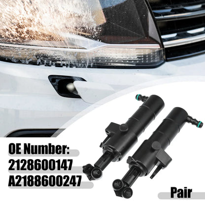 Front Left Right Headlight Washer Nozzles for Mercedes-Benz E350 E550 E63 AMG