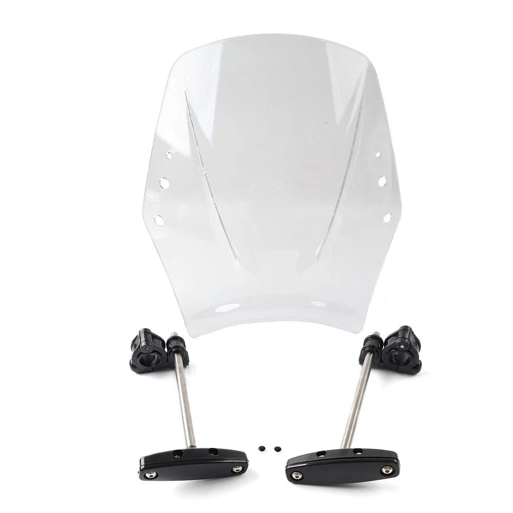 Clear Motorcycle Windshield Deflector for Universal Fit
