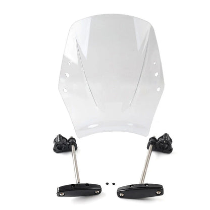 Clear Motorcycle Windshield Deflector for Universal Fit