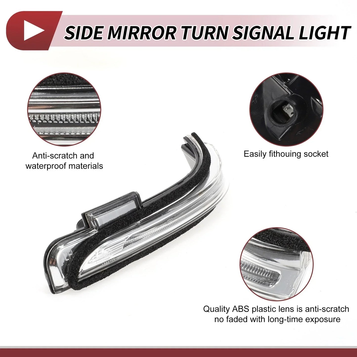 Car Mirror Turn Signal Light for Hyundai Creta IX25 2015-2019 Left LED