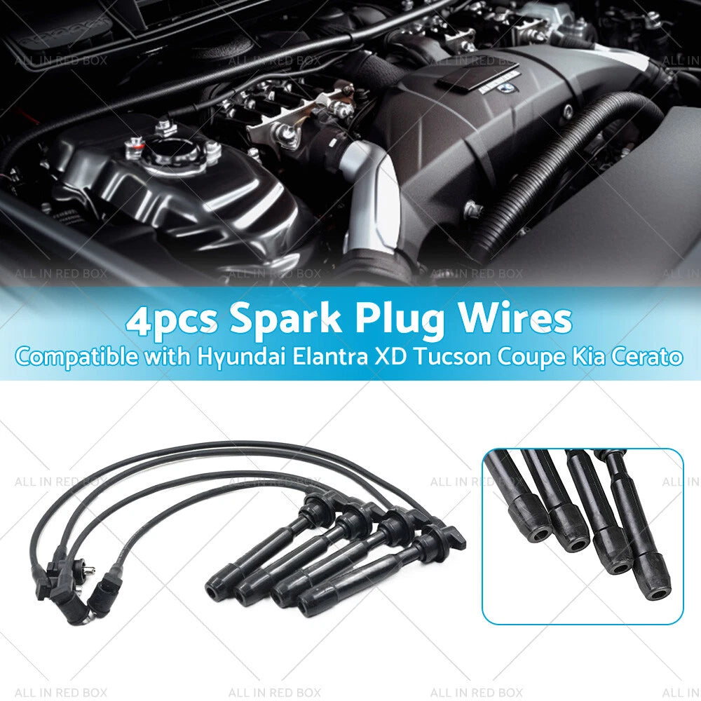 Spark Plug Wire Ignition Leads for Hyundai Elantra Tucson Coupe (2011-2023)
