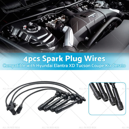 Spark Plug Wire Ignition Leads for Hyundai Elantra Tucson Coupe (2011-2023)
