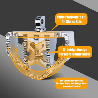 MX Style Floorboard Foot Pegs for Harley Dyna Touring Sportster Softail