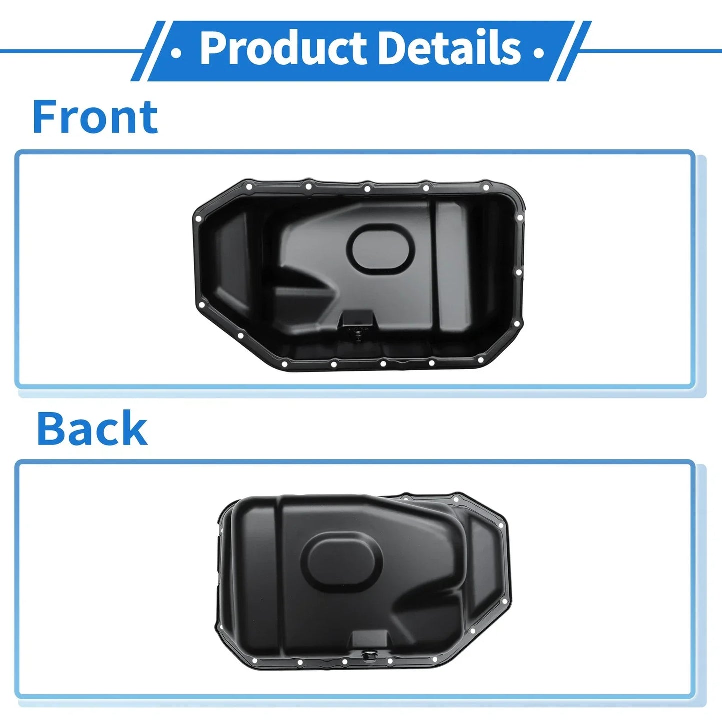 Engine Oil Pan for Honda CR-V 2002-2006 Steel Black 1 x No.264410/11200RAAA00