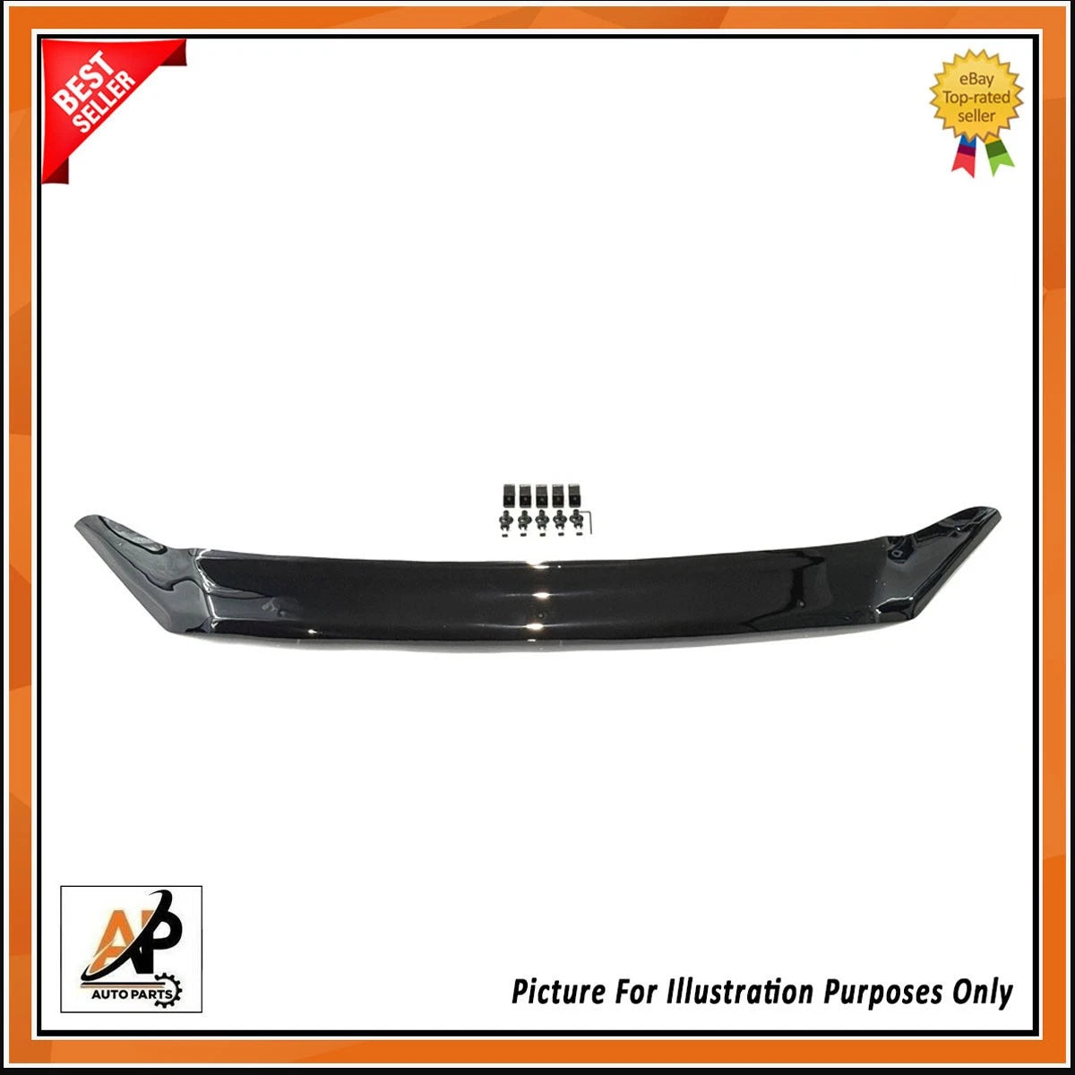 Bonnet Wind Deflector Protector Guard for Ford Transit Custom (2012–2018)