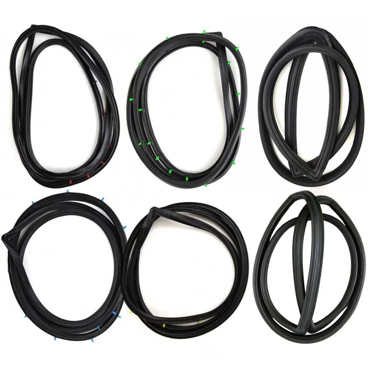 Windshield Door Rubber Seal Strip Set 6 Toyota Corolla KE10 4D Sedan 1966-70