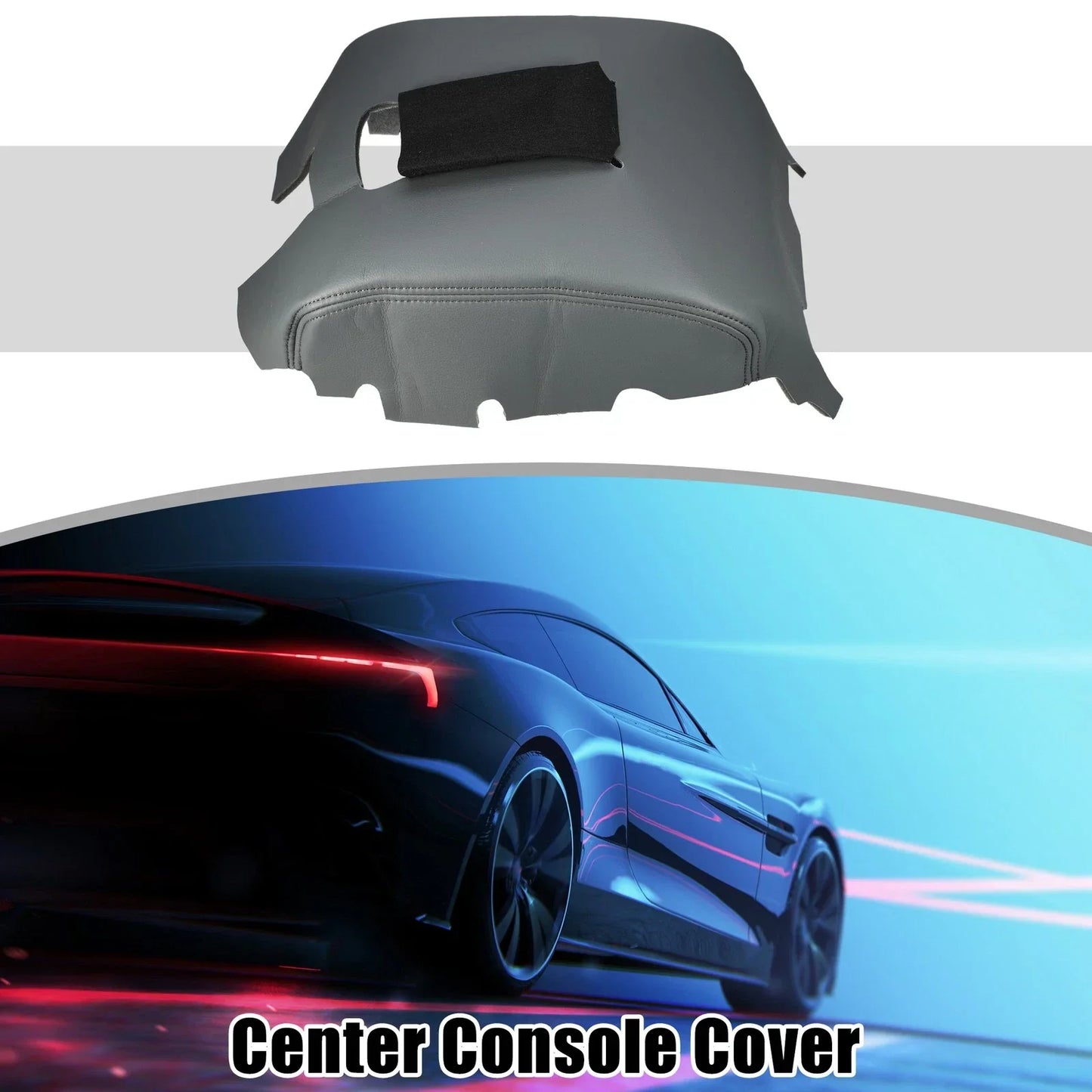 Car Center Console Armrest Cover for Chevy Silverado (2014-2018) Gray