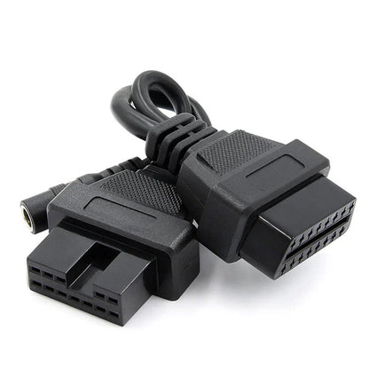 12 Pin OBD1 to 16 Pin OBD2 Diagnostic Adapter Cable for Mitsubishi Hyundai