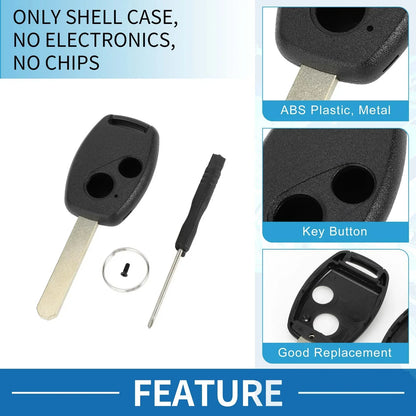 Keyless Entry Remote Fob Shell Case Set for Honda Civic (2006-2013)