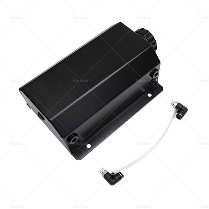 2L Aluminum Black Coolant Radiator Overflow Tank for Universal Vehicles