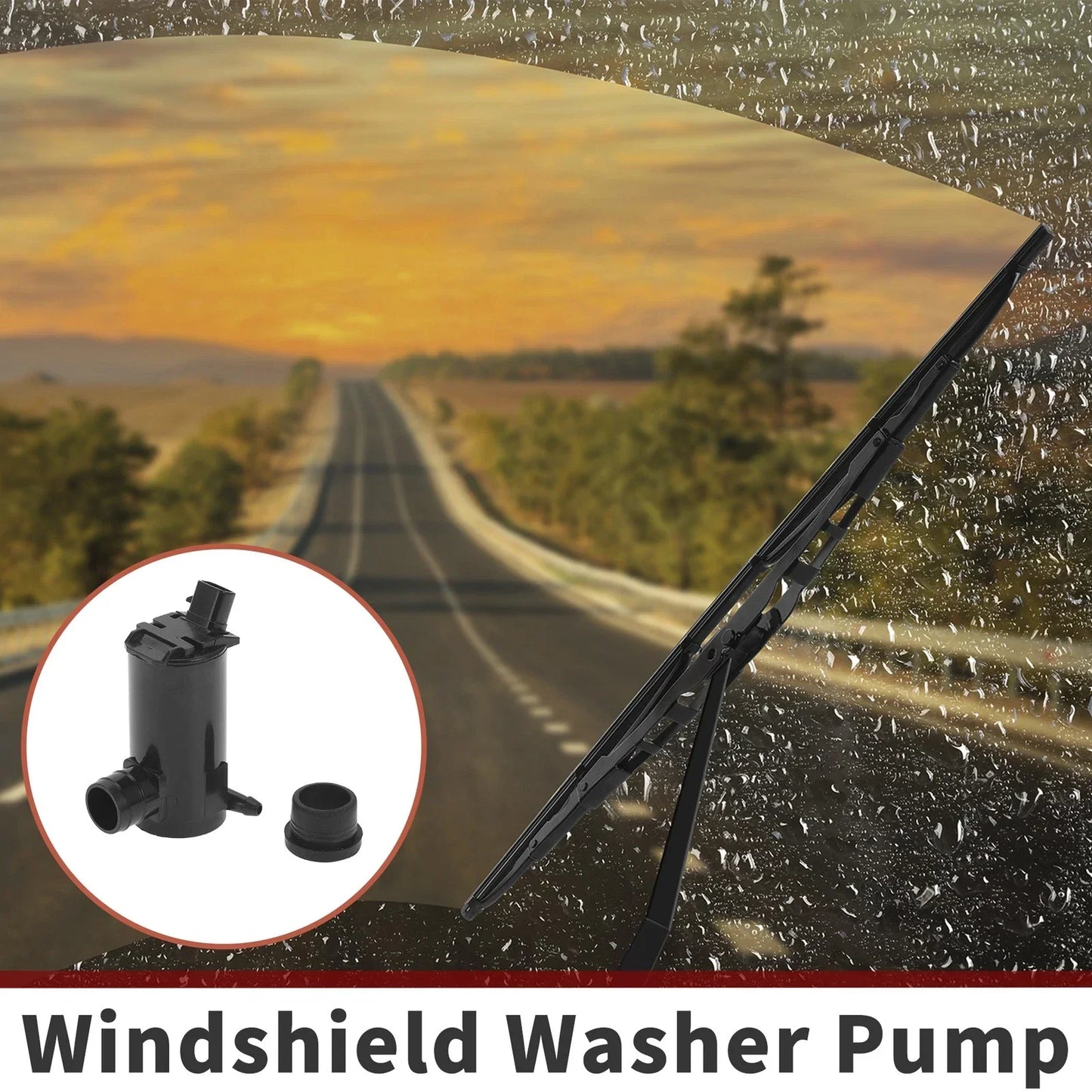 Windshield Washer Pump w/ Grommet for Pontiac G3 (2007-2010)