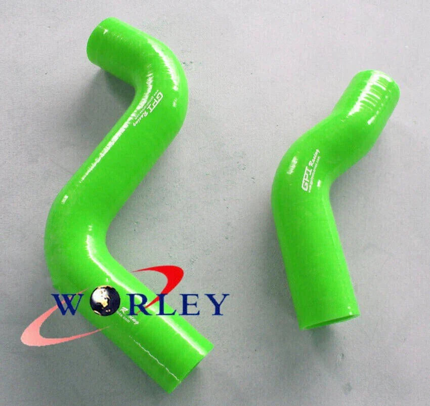 GREEN Silicone Hose for Toyota Hilux KZN130GW 1KZ-TE Diesel (1993-1996)