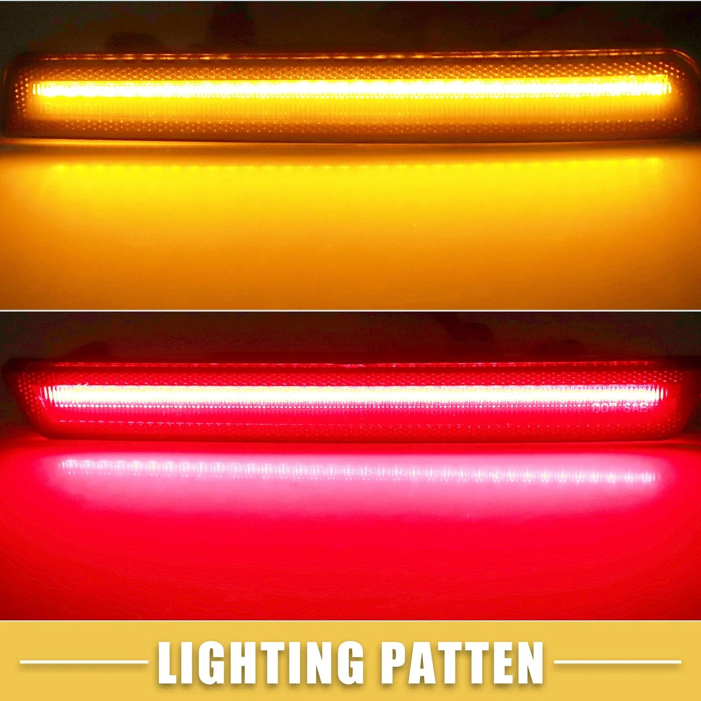 LED Side Marker Lights 2 x Amber Red for Dodge (68195788AB)