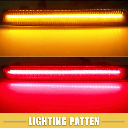 LED Side Marker Lights 2 x Amber Red for Dodge (68195788AB)