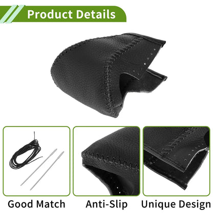 Gear Shift Knob Cover for Lexus ES300h 2018-2023 - Pebbled Black Faux Leather