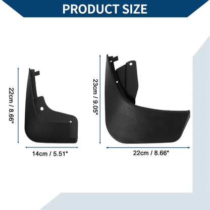 Mud Flaps Splash Guards Set for Mercedes-Benz Smart 4 Door (2016-2021)
