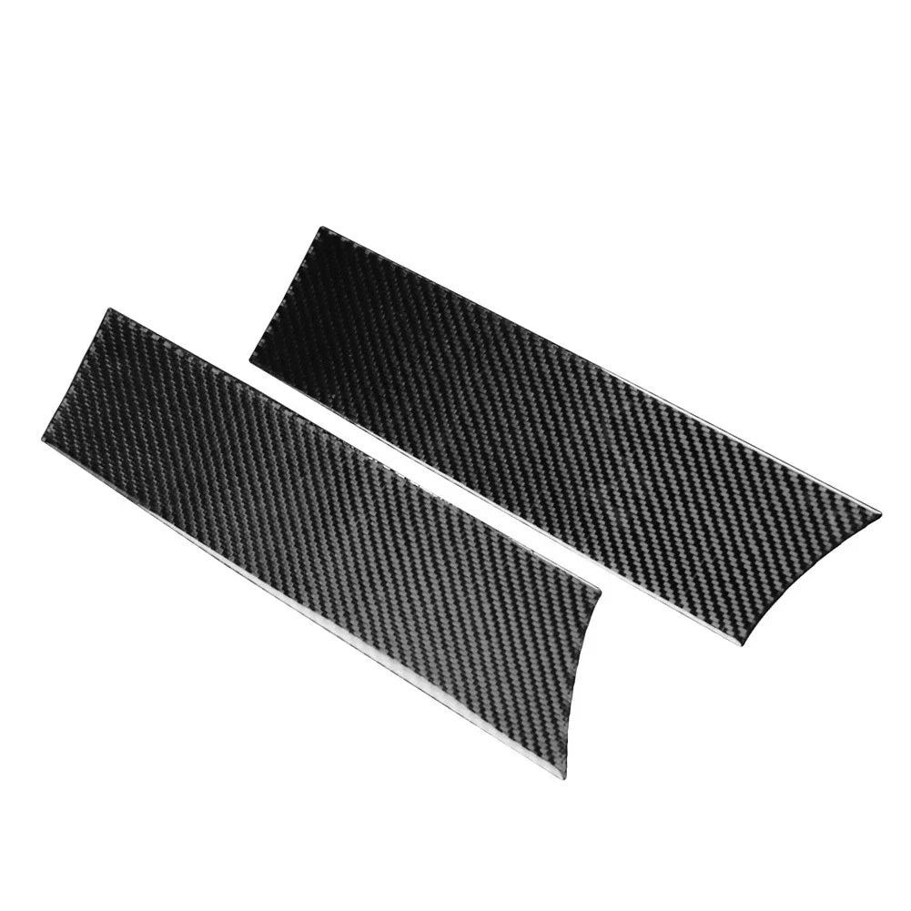 Carbon Black Console Armrest Storage Box Cover for Benz C E GLC Class (2015-2023)