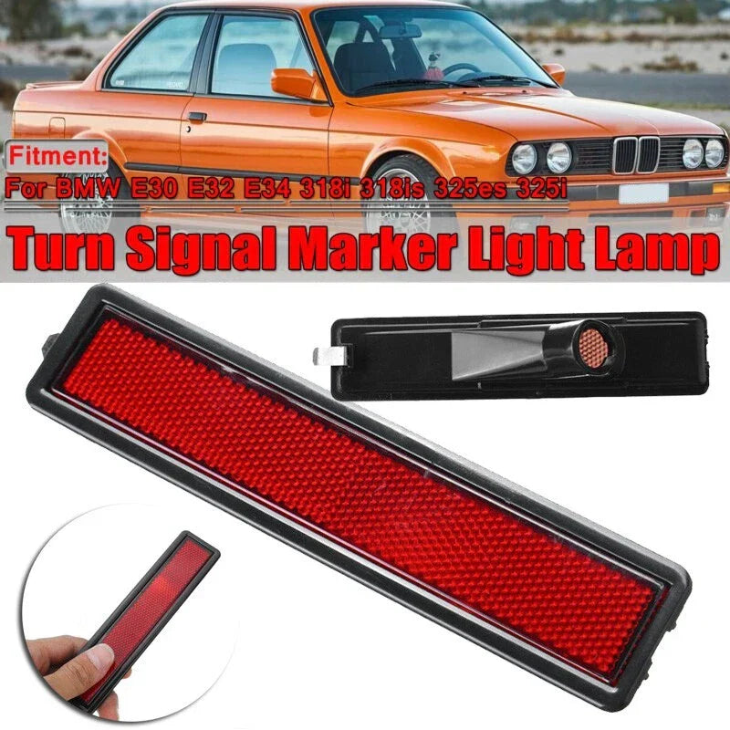 Rear Bumper Side Marker Lights for BMW E30 E32 E34 3-Series