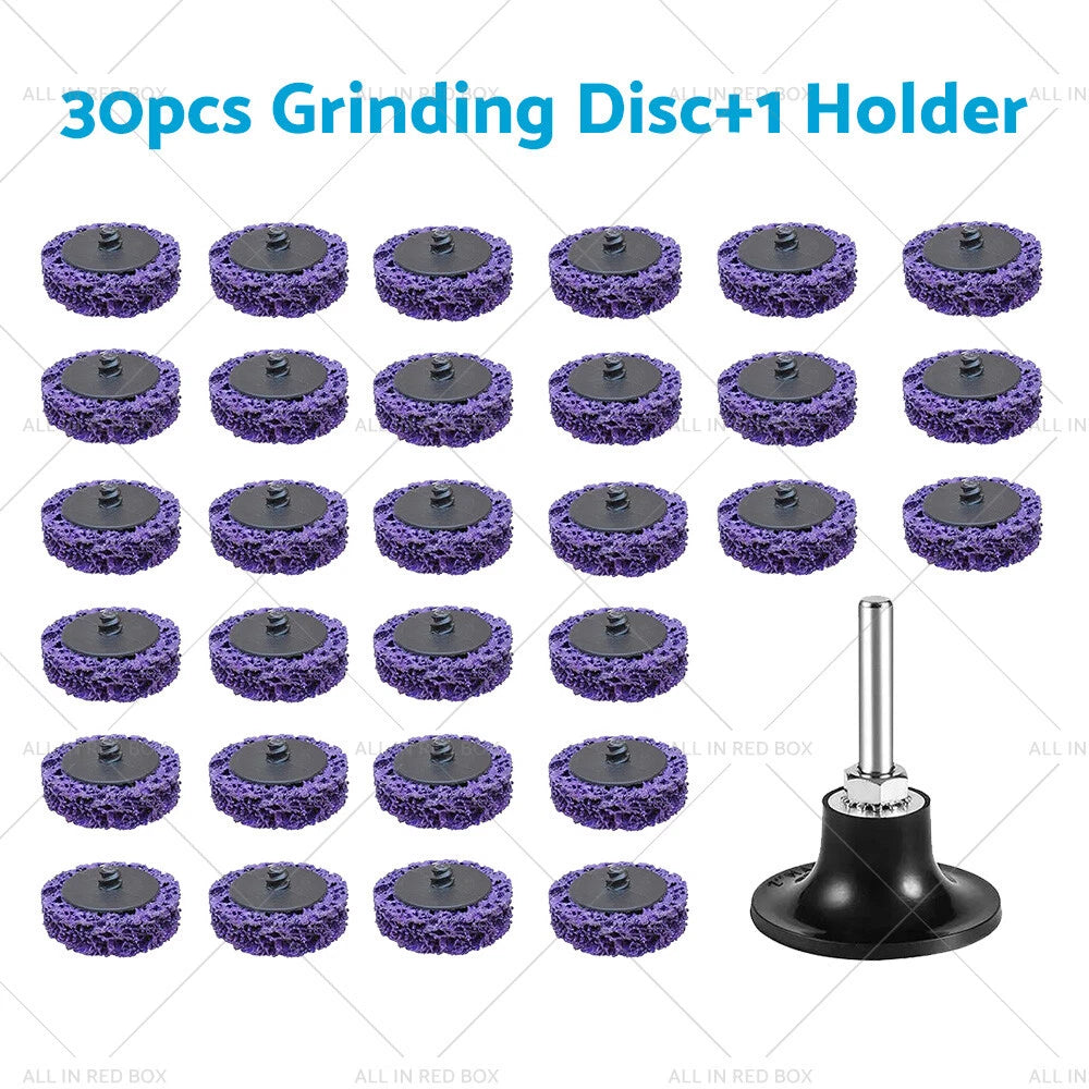 50mm Poly Strip Disc Wheel for Angle Grinder (10/20/30PCS) - Paint Rust Removal