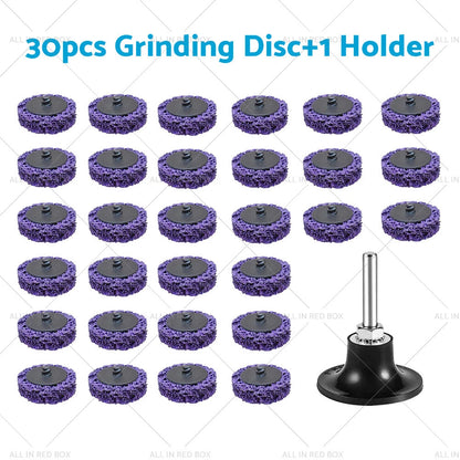 50mm Poly Strip Disc Wheel for Angle Grinder (10/20/30PCS) - Paint Rust Removal