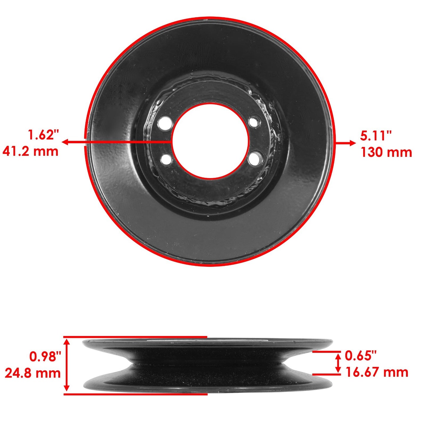 Deck Pulley Replacement for Scag Wildcat 48in (2005–2015)
