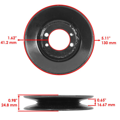 Deck Pulley Replacement for Scag Wildcat 48in (2005–2015)